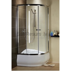 RADAWAY dušas kabīne PREMIUM A 170x80x80 Chrome + brūns stikls
