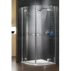 RADAWAY dušas kabīne ALMATEA PDD 195x 80x 80 Chrome + brūns stikls