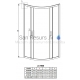 RADAWAY душевая кабина PREMIUM PLUS A 190x 90x 90 Хром + коричневое стекло