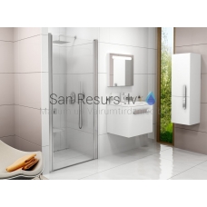 Ravak shower door Chrome CSD1 80 white + Transparent