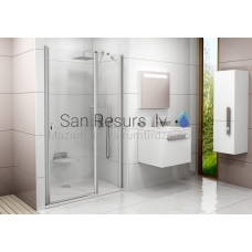 Ravak shower door Chrome CSD2 100 bright alu + Transparent
