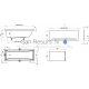 RAVAK rectangular acrylic bathtub Classic 120x70 cm