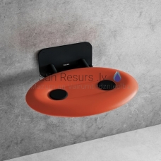Ravak shower seat OVO-P II-ORANGE/BLACK
