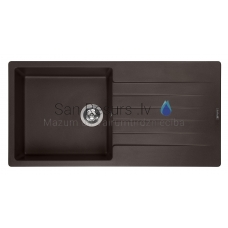 Reginox akmens masas virtuves izlietne Harlem 10 Dark Chocolate 100x50cm