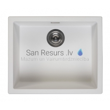 Reginox akmens masas virtuves izlietne Amsterdam 50 Pure White 56x46cm