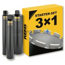 REMS deimantinio šerdies gręžimo karūna UDKB Starter-Set 62-82-132 (komplektas)