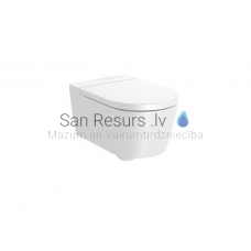 Унитаз Inspira Round Rimless, настенный, 370x560 мм, белый