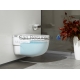 Toilet Meridian, wall-mounted, 400x595 mm, in-tank system, white
