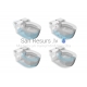 Toilet Meridian, wall-mounted, 400x595 mm, in-tank system, white