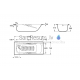 Bath Princess N, 1500x750 mm, with handles, white steel