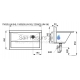 SANELA stainless steel medical sink/trough SLUN 55L