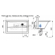 SANELA stainless steel medical sink/trough SLUN 56L
