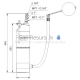 Grundfos submersible pump SBA 3-45 MW 240V 50Hz 15m