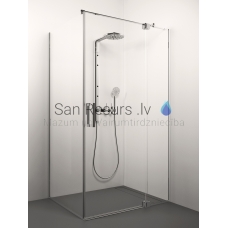 STIKLA SERVISS dušas kabīne GRETA caurspīdīgs stikls 200x120x90