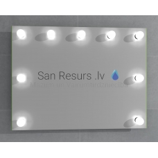 Stikla Serviss зеркало MERILINA с LED освещением 600x600