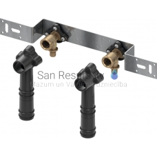 TECEflex 20 x iv 1/2“ монтажный комплект с настенными уголками для смесителя 153 mm бронза