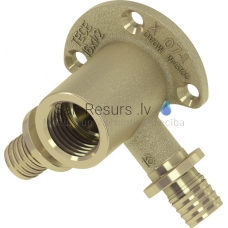 TECEflex 16 x 1/2“ iv x 16 проходная водорозетка DR латунь