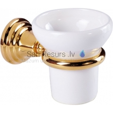 TRES CLASSIC RETRO stiklas su laikikliu, GOLD, auksas