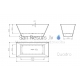 Akmens masas vanna Vispool Quadro 175 1752x805x650