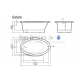 Akmens masas vanna Vispool Solare 1787x1075x680