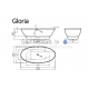 Akmens masas vanna Vispool Gloria 1840x900x560