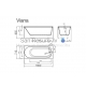Akmens masas vanna Vispool Viana 1600x715x655