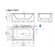Akmens masas vanna Vispool Libero Duo 1900x1200x680