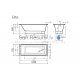 Akmens masas vanna Vispool Ette 1696x700x585