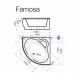 Akmens masas vanna Vispool Famosa 1490x1490x640