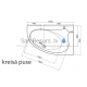 Akmens masas vanna Vispool Trevi L 1500x950x605