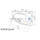 Akmens masas vanna Vispool Trevi S 1400x950x605