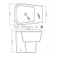 SPECIAL OFFER KAME FINO WC hanging toilet set + bidet