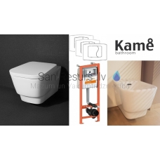 AKCIJA KAME FINO WC комплект подвесного унитаза + биде