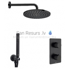 BOSSINI dušas komplekts COSMO TERMO 230 (Black)