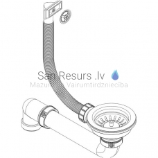 Aquasanita сифон для раковины AQF-001V