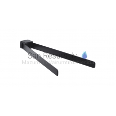 Double towel rail Pirenei, black