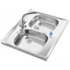 Stainless steel sink UKINOX STM 800.600 20 6K
