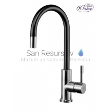 Virtuvės maišytuvas LIMA -INOX / BLACK (nerūdijantis / matinis juodas)