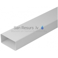 EUROPLAST plokščias plastikinis kanalas, 220x55mm, 1m K25-1