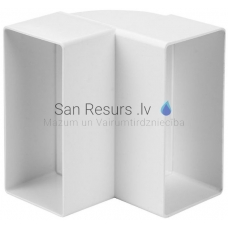 EUROPLAST plastikinis lenkimas vertikalus, 110x55mm, 90* KLV