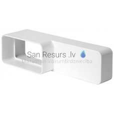 EUROPLAST plastikinis plokščių kanalų sujungimas, 220x55mm-110x55mm KS25-15