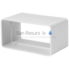 EUROPLAST plastikinis plokščių kanalų sujungimas, 220x55mm KS25