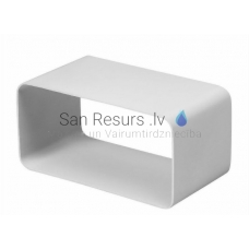 EUROPLAST apvaliojo kanalo jungties plastikas, 110x55mm KSF