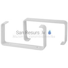 EUROPLAST plastikinis laikiklis, 220x55mm, 2pcs KZ25