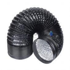 EUROPLAST lankstus oro kanalas Combyflex, Ø100mm-1m, juodas