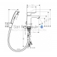 Hansgrohe sink faucet with hygiene shower METRIS 100