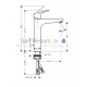 Hansgrohe sink faucet with pop-up FOCUS 190