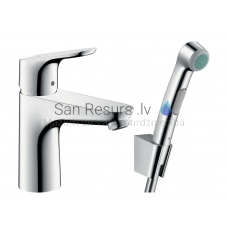 Hansgrohe kriauklės maišytuvas su higienos dušu FOCUS 100