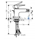 Hansgrohe bidet faucet with pop-up TALIS E