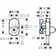 Hansgrohe built-in mechanism for bathtub faucets